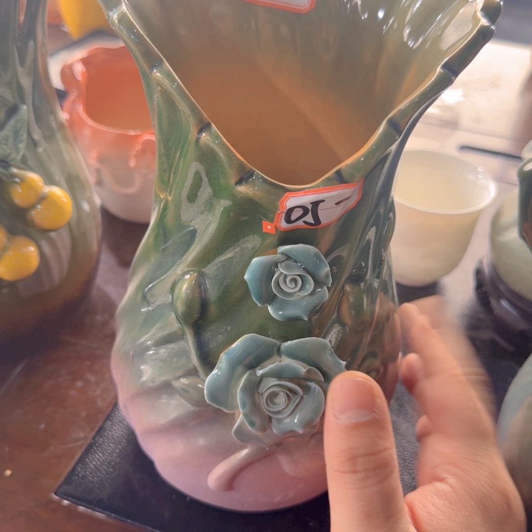 紫砂花盆粗陶盆醋