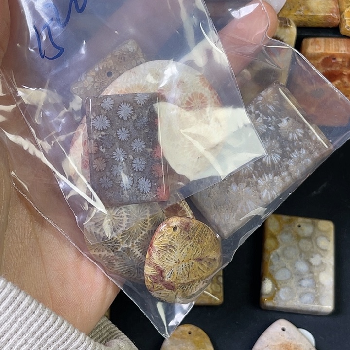 硅化珊瑚（珊瑚玉）珠宝金石合金图*