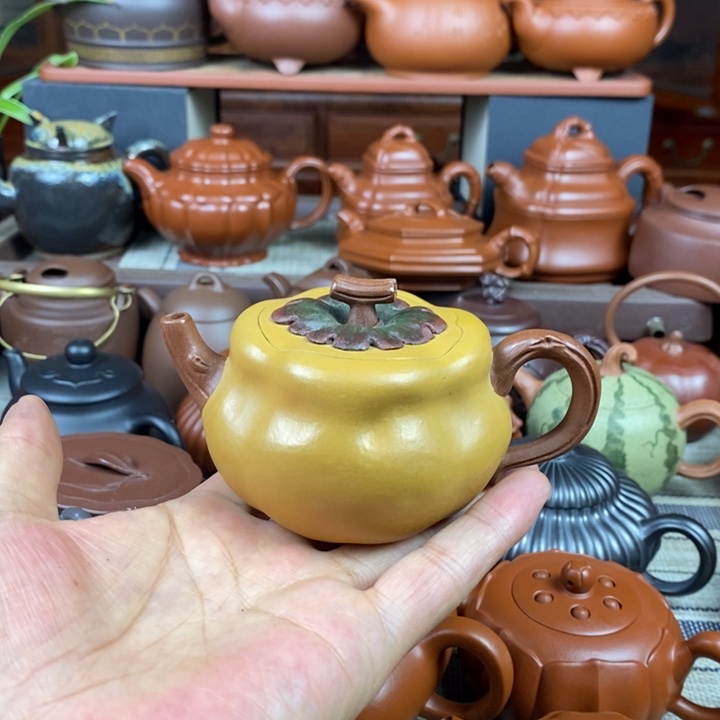 紫砂茶壶柿柿如意180cc特价