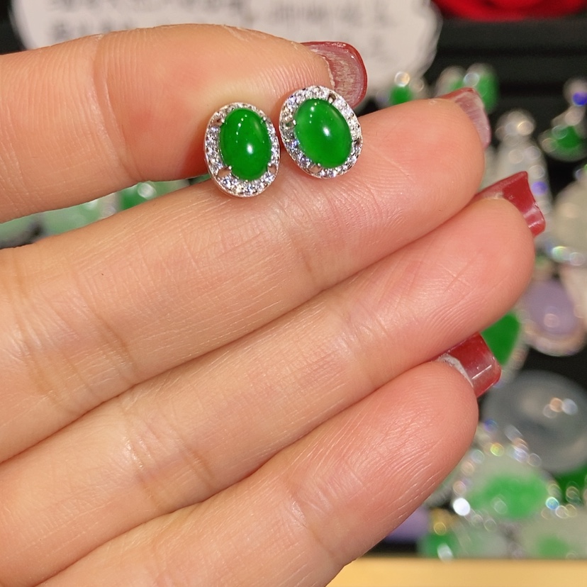 【闪购商品】未镶嵌翡翠耳饰天然翡翠