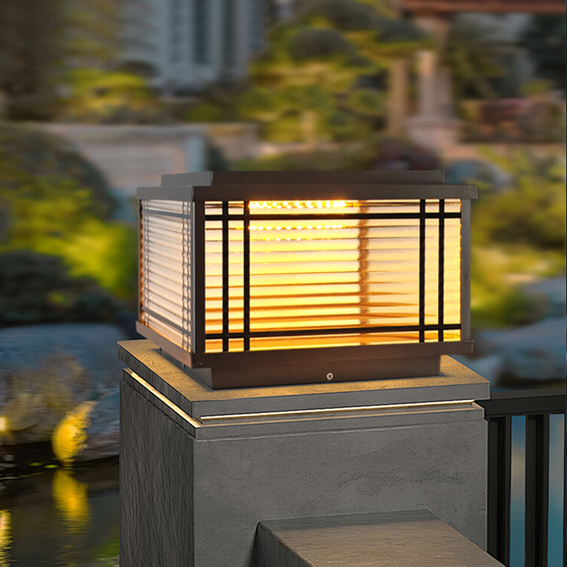 新款太阳能柱头户外门柱庭院灯庭院家用大门防水柱子别墅围墙室外