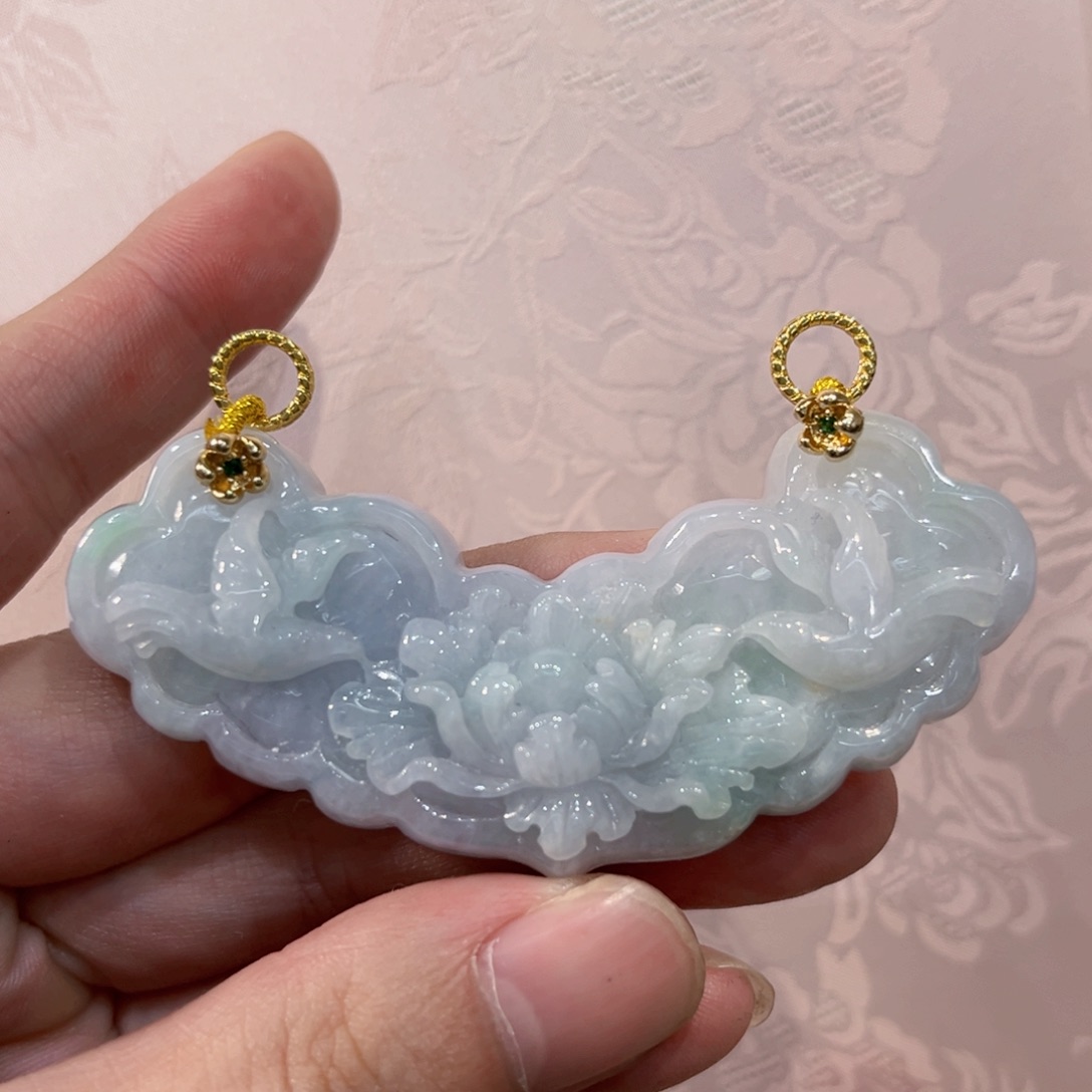 翡翠合金吊坠(赠链)代编织
