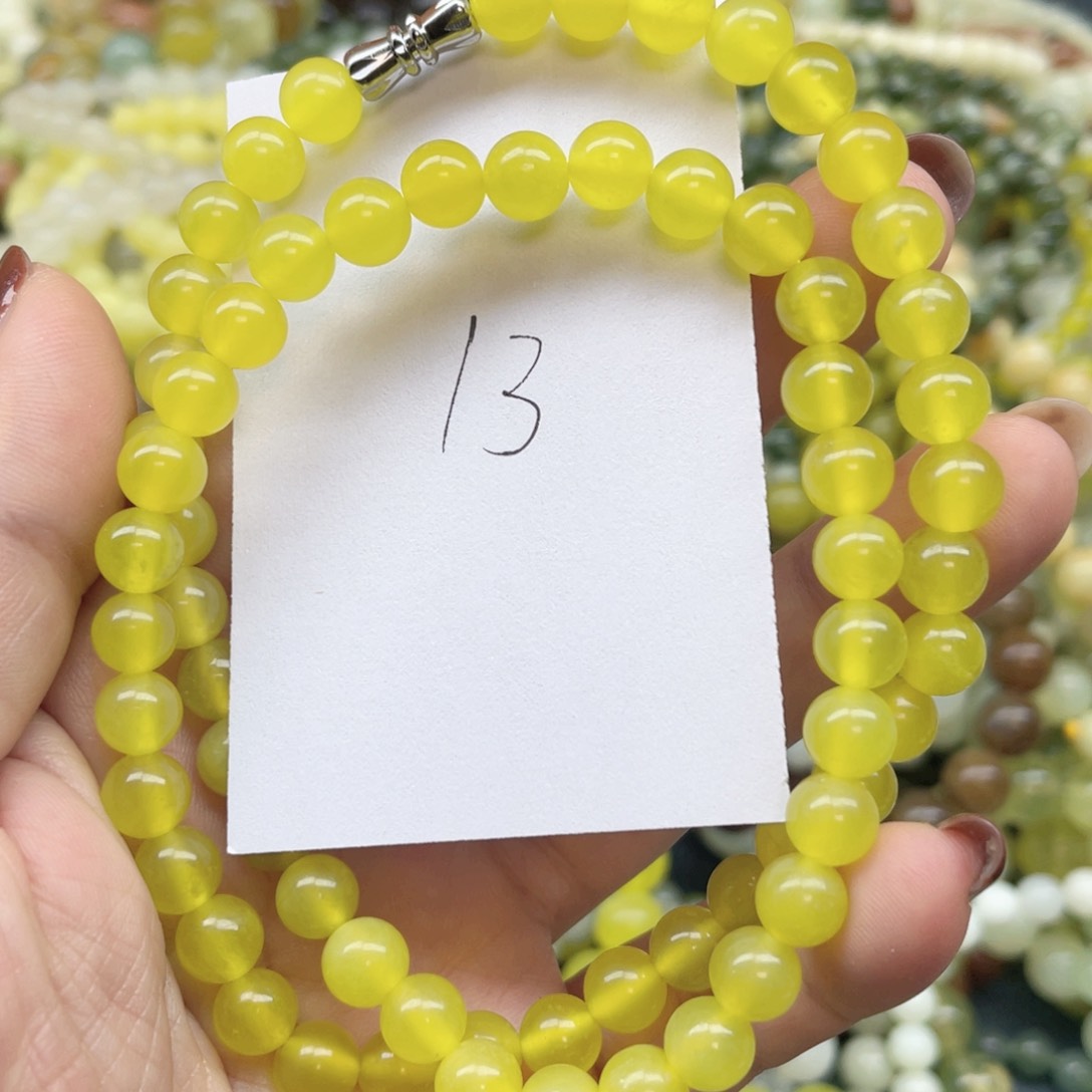 未镶嵌蛇纹石玉手串