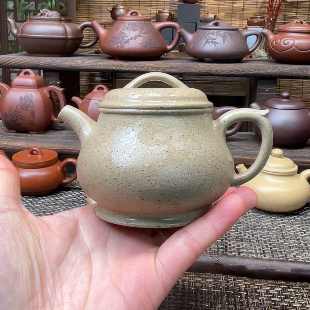 紫砂茶壶宜兴原矿紫砂手工制180