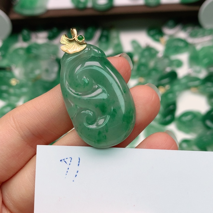 石英质玉颈饰银S925镶嵌心*