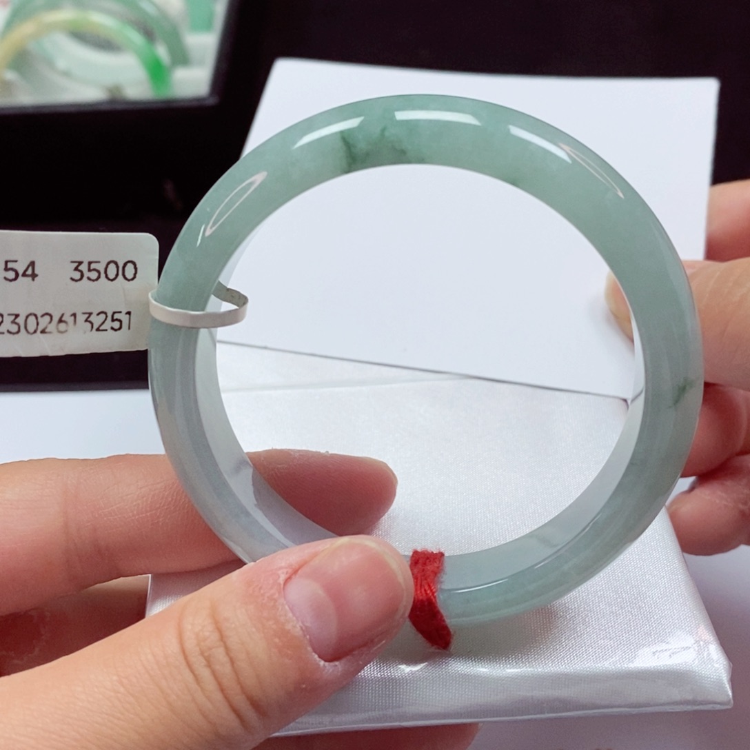 翡翠手镯未镶嵌纯天然缅甸A货翡翠54