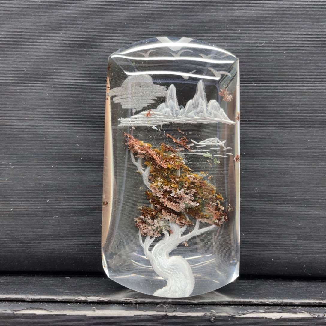 水晶颈饰未镶嵌山水之间