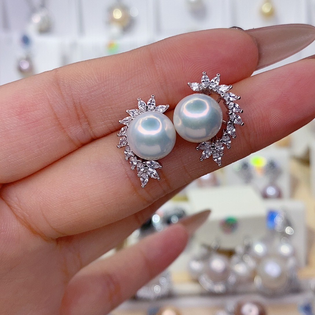 淡水珍珠未镶嵌耳饰