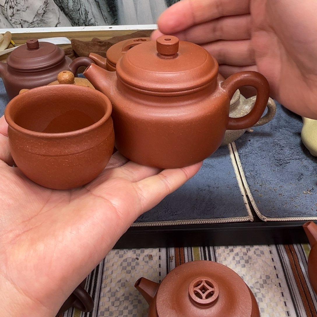 紫砂茶壶220毫升红降坡德钟