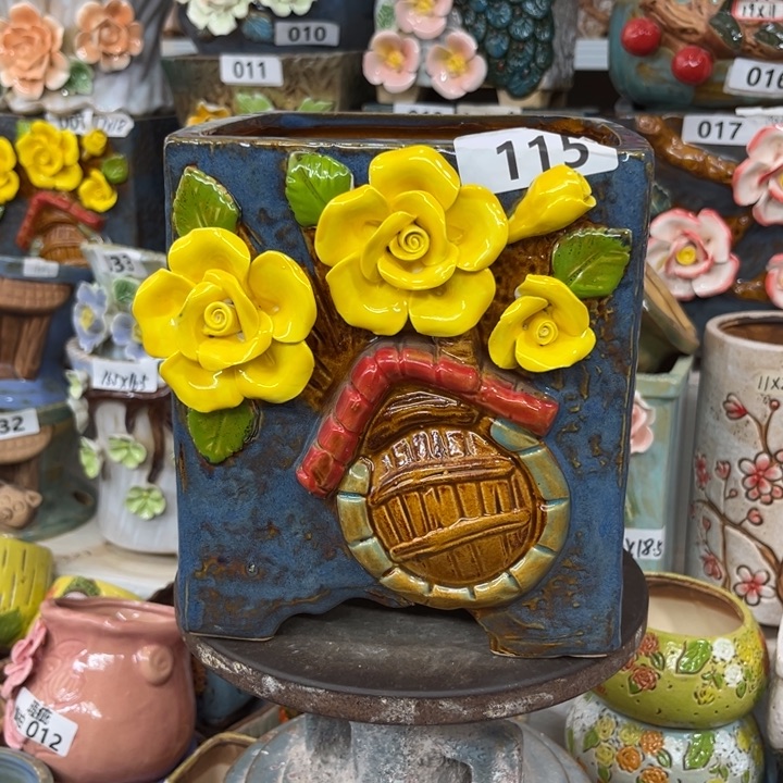 紫砂花盆粗陶材质多肉花盆