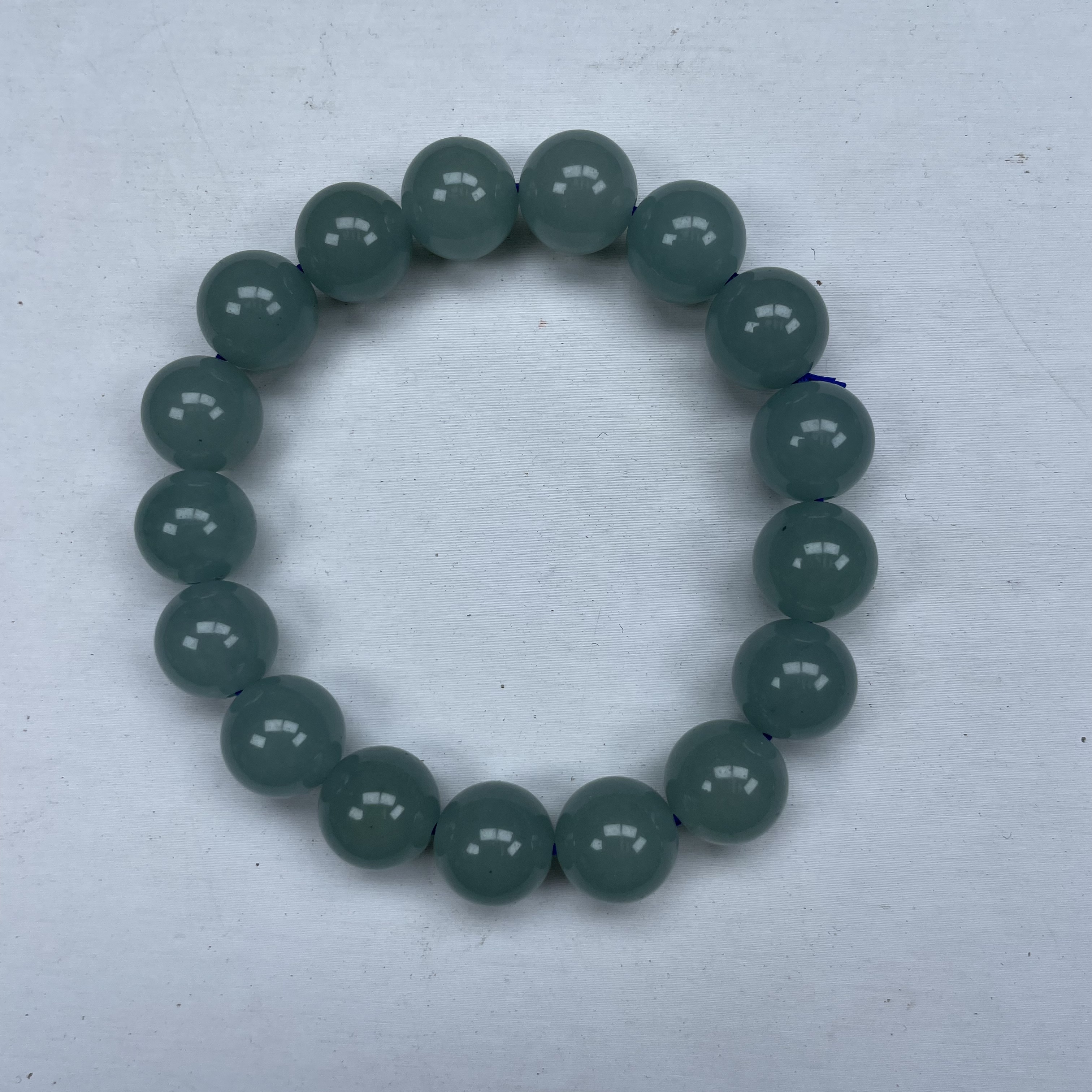 F16湖水蓝12mm手串经典精品时尚气质百搭情侣款多样性发其一