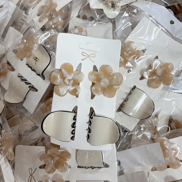 韩系醋酸小抓夹甜美花朵侧边夹简约网红款小巧精致百搭发饰女头饰