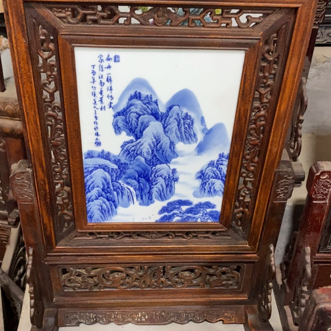 瓷66*46*1景德镇瓷板画柴窑烧制