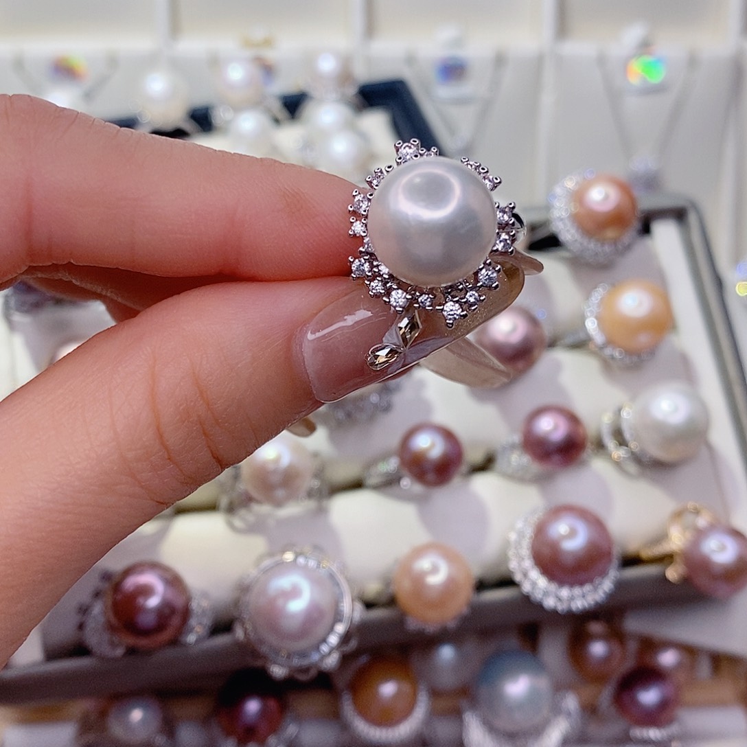 未镶嵌戒指淡水珍珠