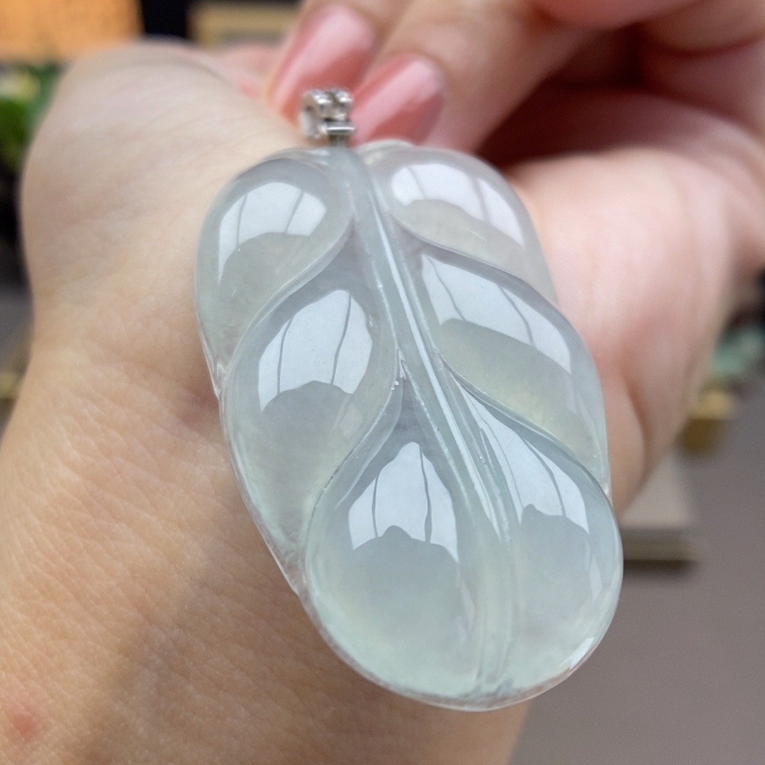 翡翠银S925镶嵌颈饰吊坠26