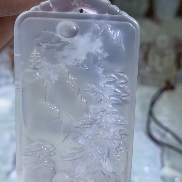 岫玉未镶嵌吊坠吊坠