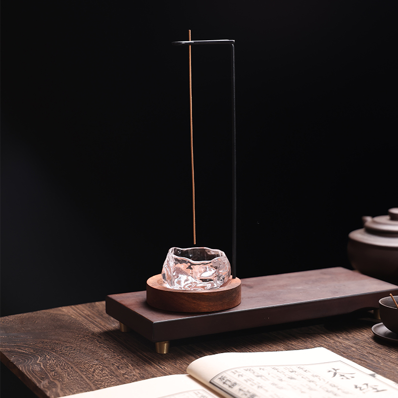 家用立式香插檀香熏香炉倒挂线香插室内挂式香插香炉香炉熏香家用