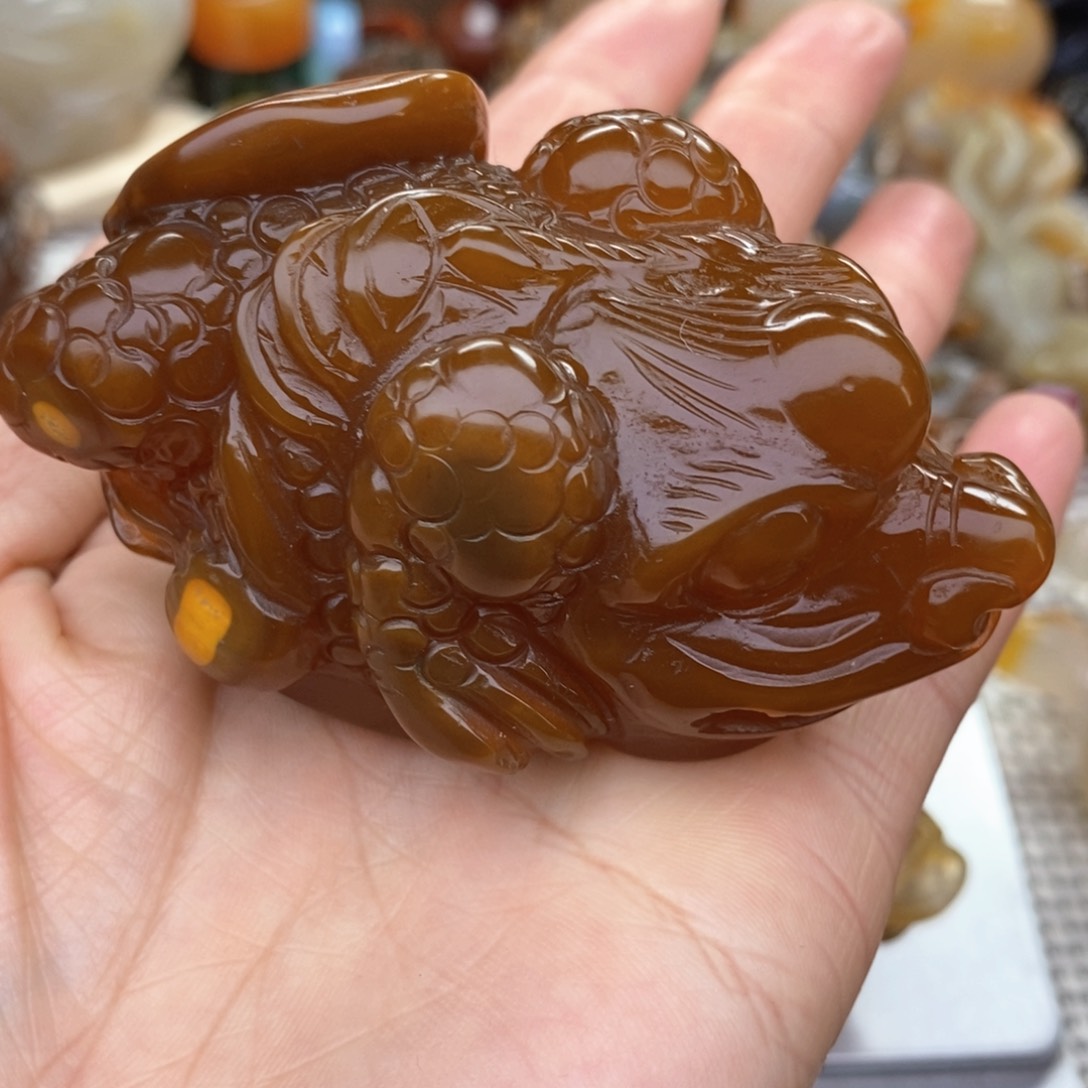 玛瑙/玉髓把件未镶嵌挚**宝