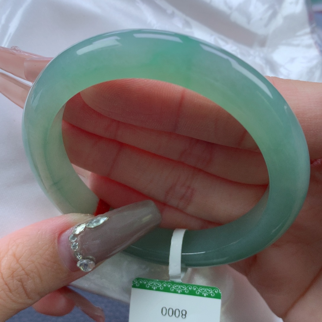 翡翠手镯未镶嵌52.8正圈