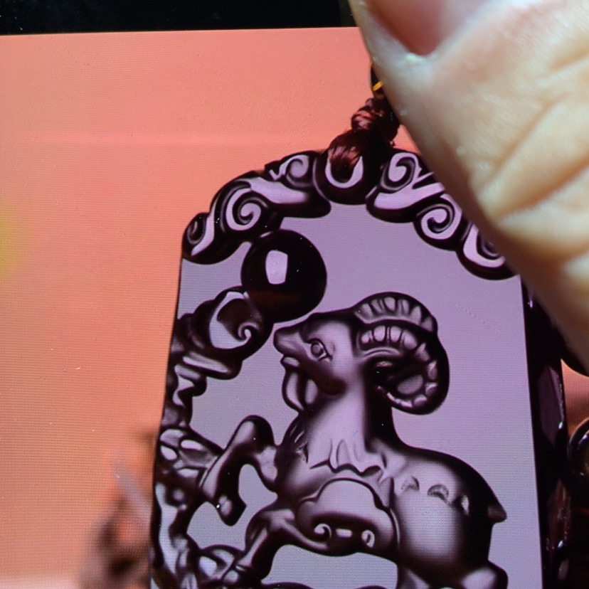 【闪购商品】黑曜岩吊坠(赠链)未镶嵌张**?