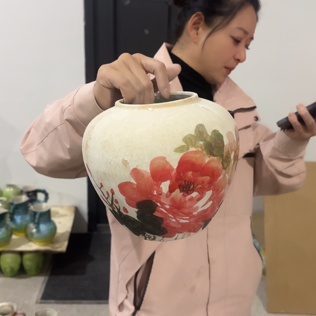 景德镇手工制作花瓶