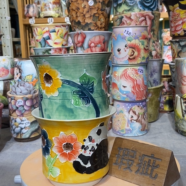 红陶景德镇艺术手绘作品