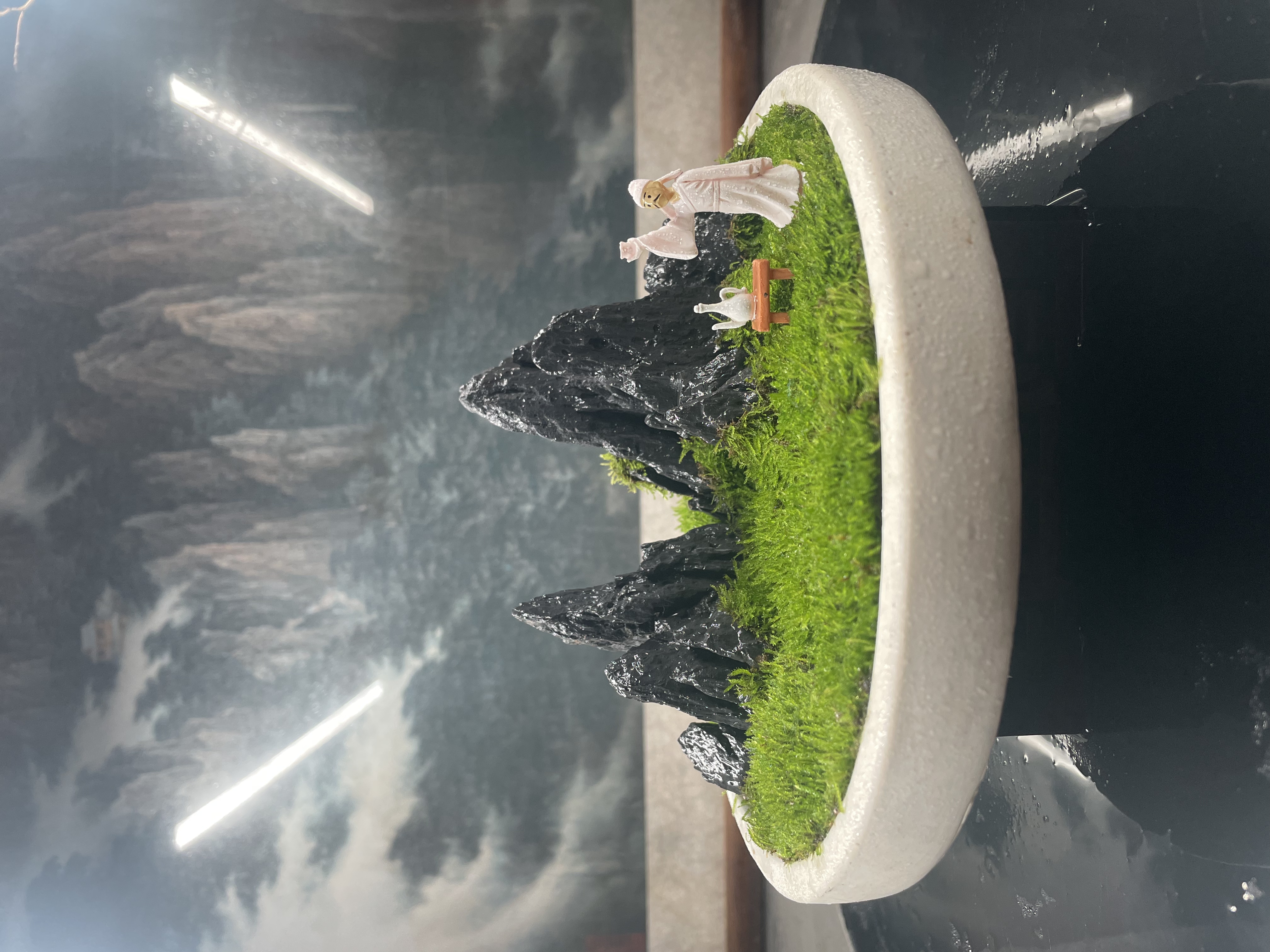 峰林意境-山子-小山峰盆景鱼缸造景