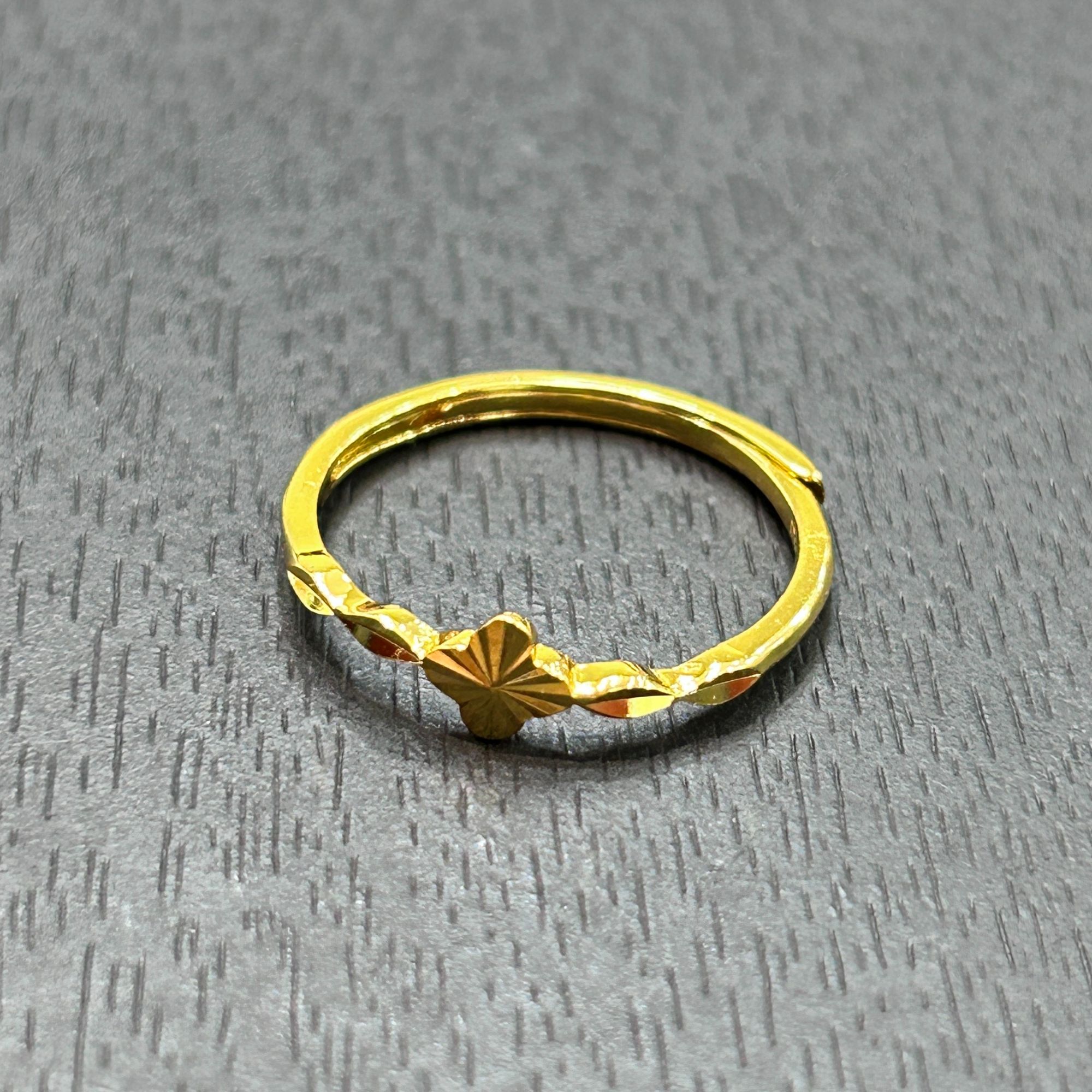 925银戒指 【店长专享】925银镭射四叶草戒指YJZ432