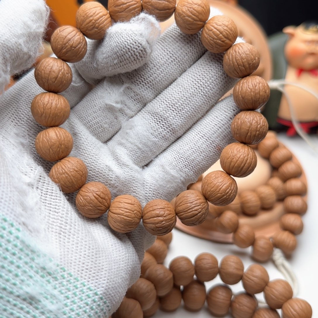 猴头核桃手串*️****13磨盘凤羽原皮手串