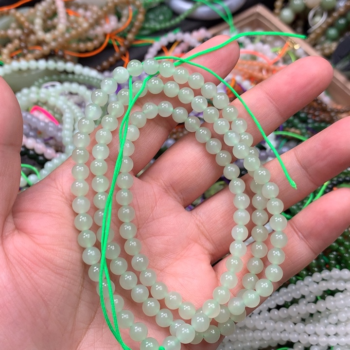 和田玉未镶嵌手链73