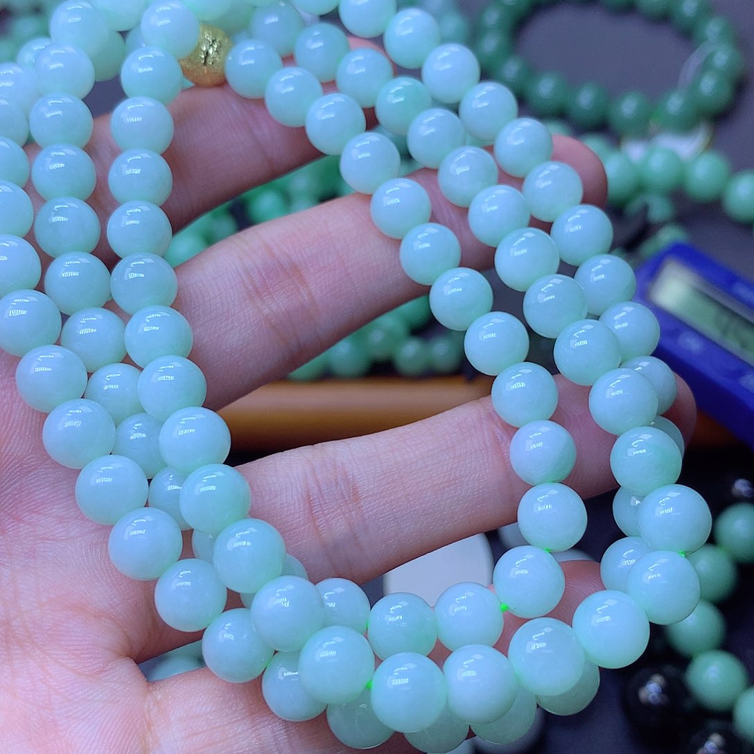 翡翠未镶嵌毛衣链