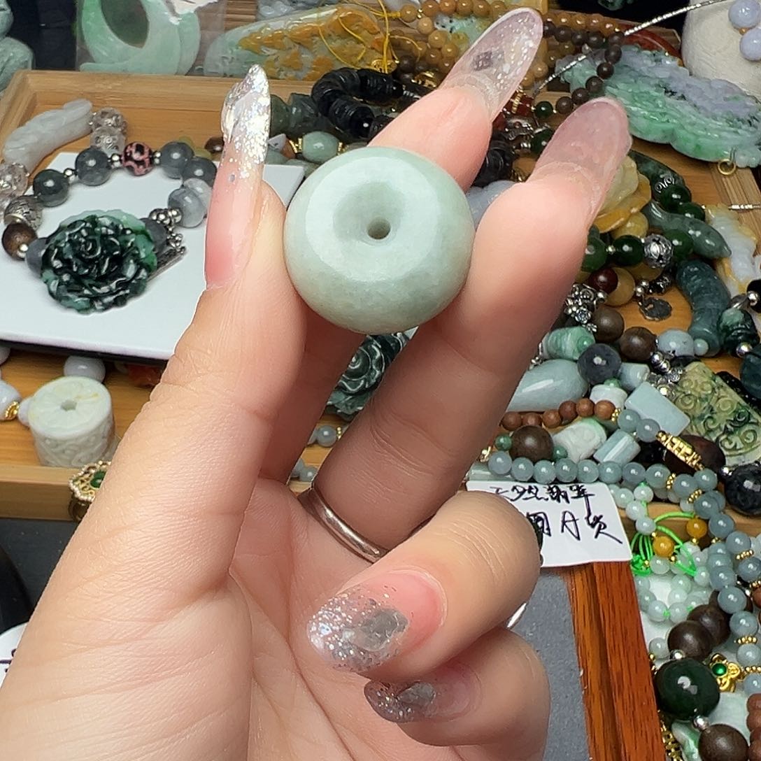 翡翠吊坠(赠链)未镶嵌囍*吊坠