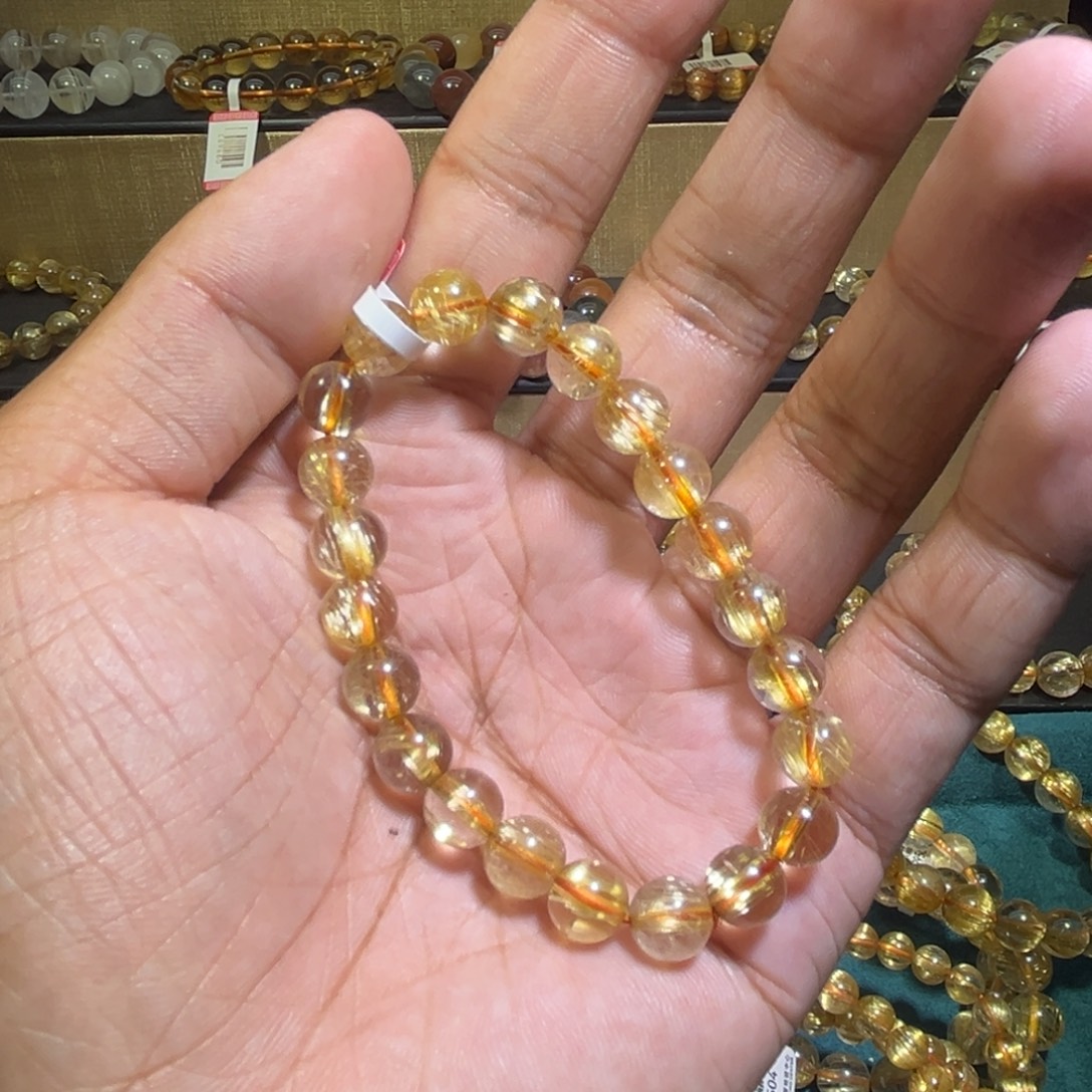 未镶嵌手链水晶钛晶