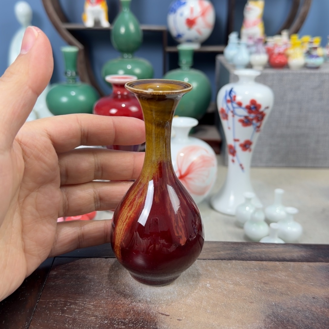陶瓷手工小花器摆件