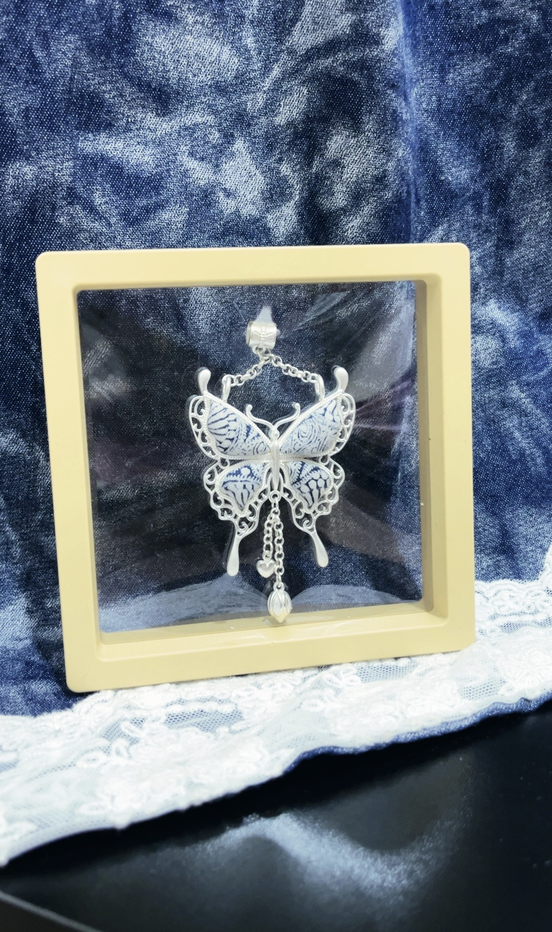 铜合金项链 黔东南烟花绣手工项链