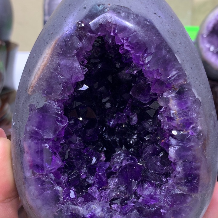 紫晶1未镶嵌蓝*酱866恐龙蛋