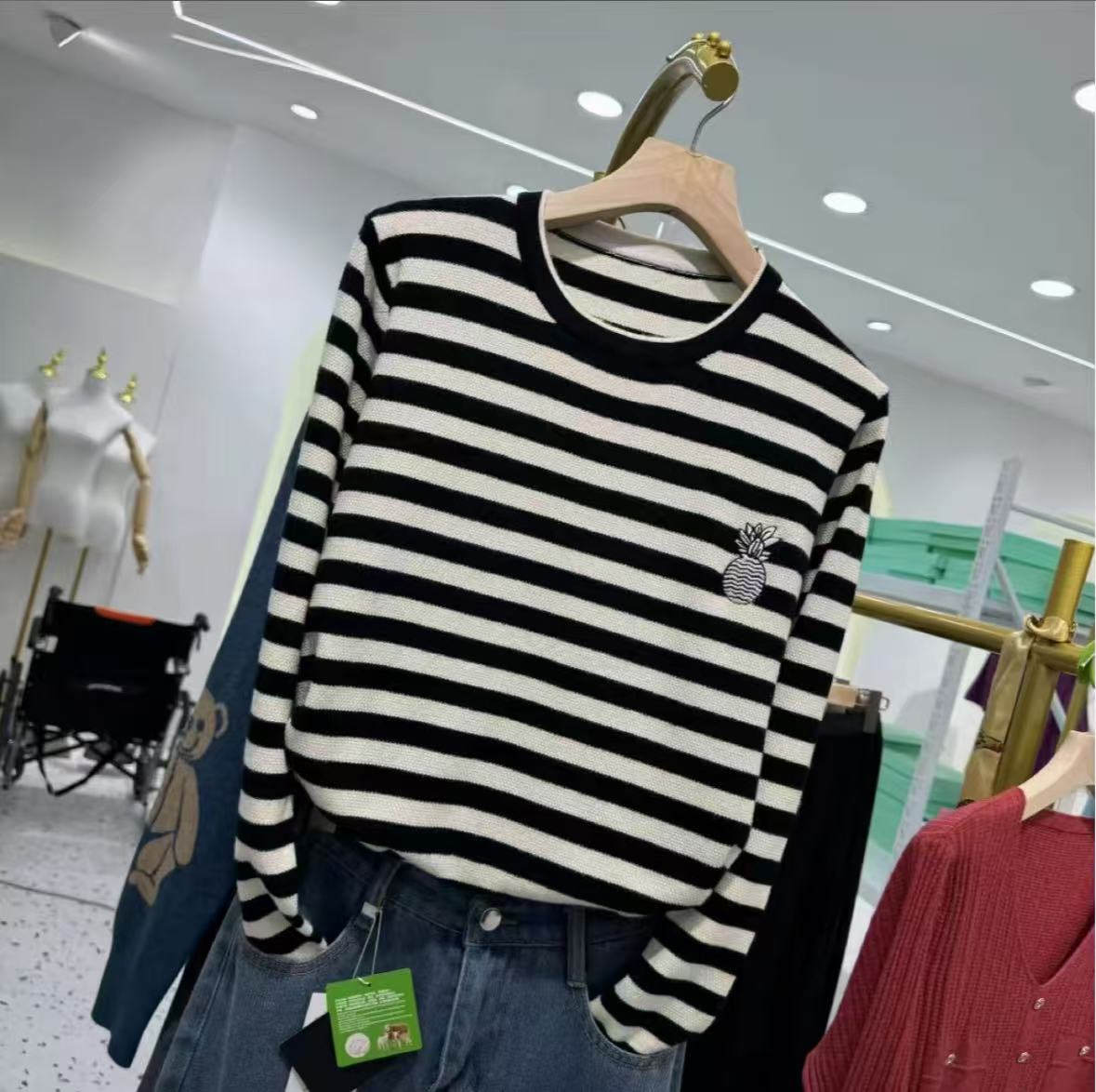 【菠萝长袖】百搭时尚针织长袖