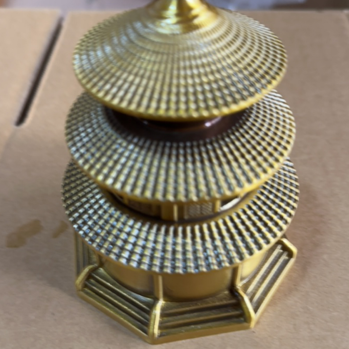 铜制塔炉装饰家居高约11宽约9重量约640
