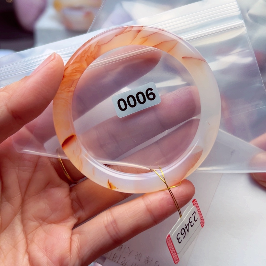 玛瑙/玉髓未镶嵌手镯指****香