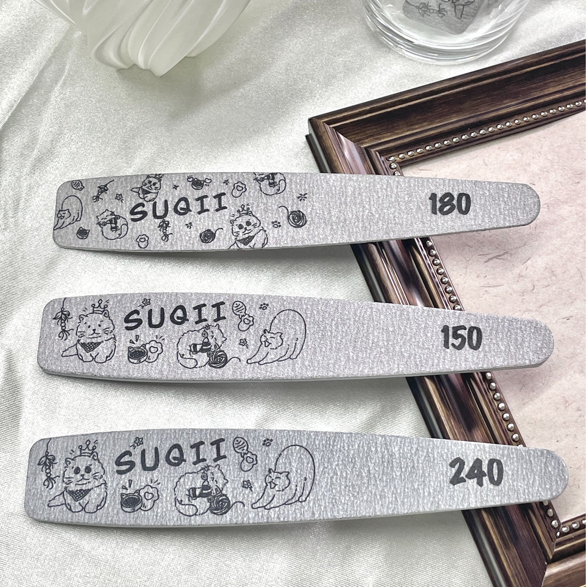 山外专属*素沁SUQII Nail 美甲修型搓条手绘猫猫耐磨耐用可水洗