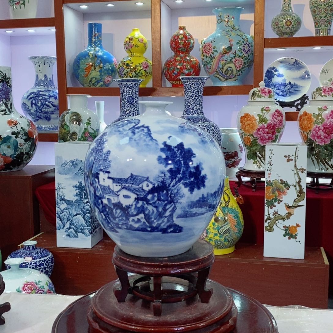 瓶景德镇陶瓷手绘