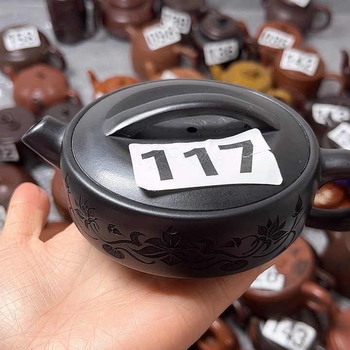 紫砂茶壶明精工半手160