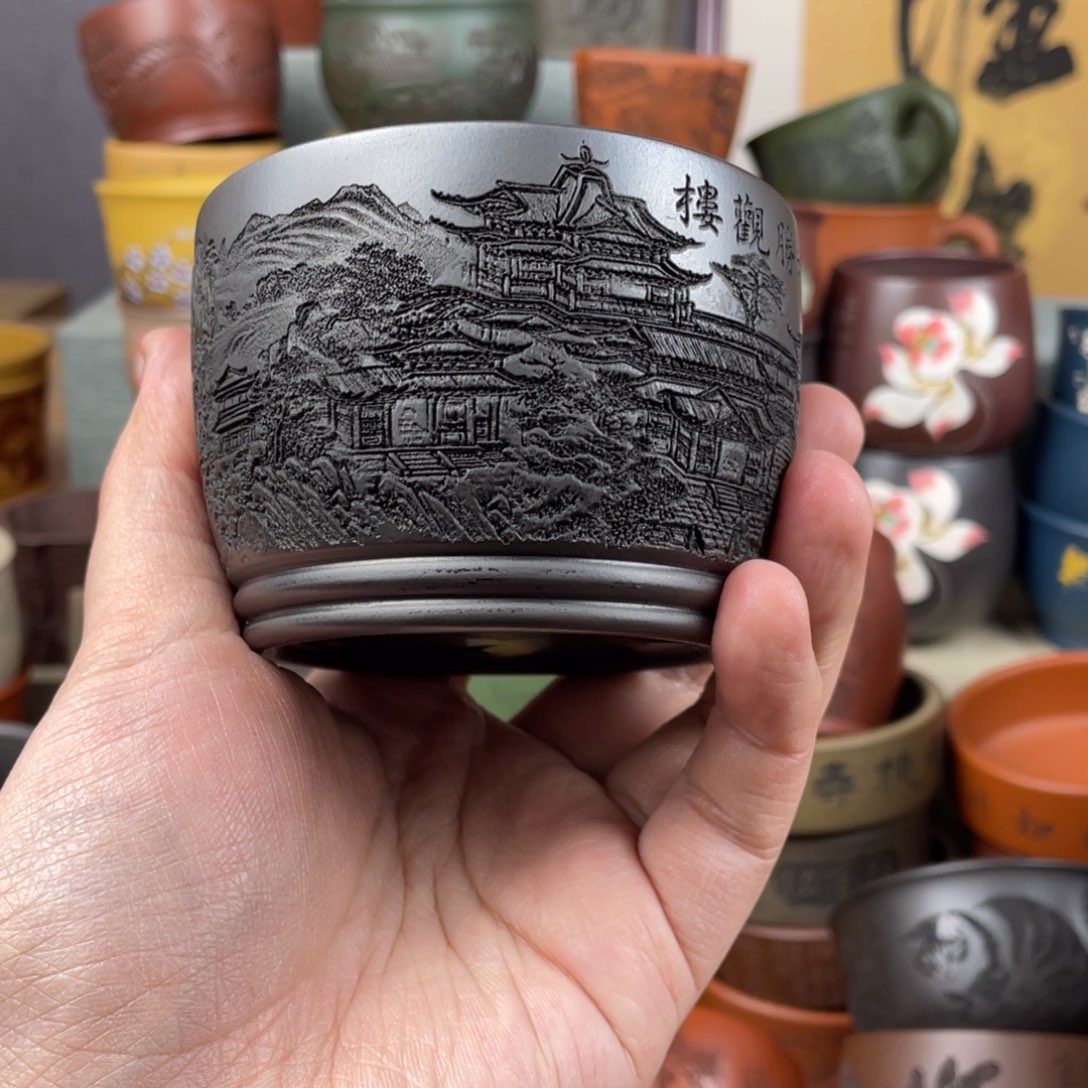 紫砂茶杯紫砂茶杯