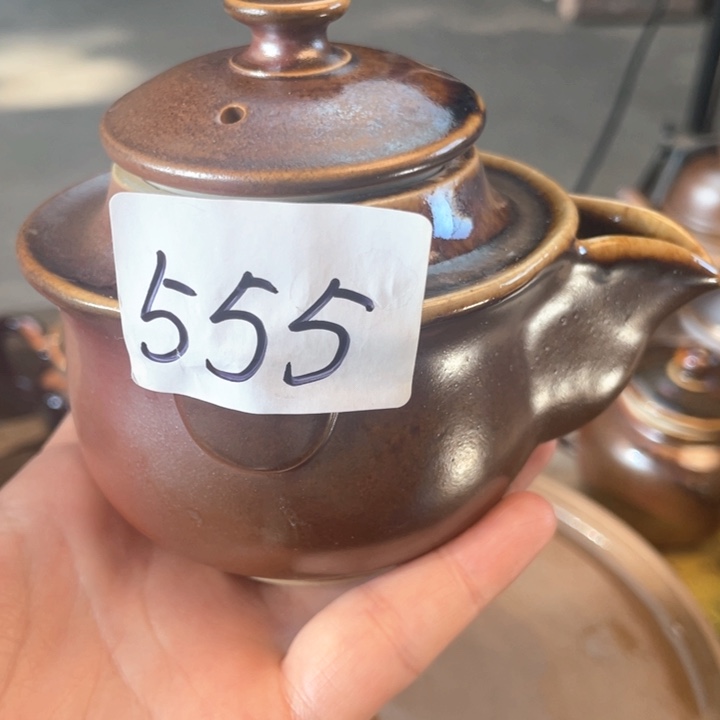 壶尼****四建水紫陶白泥柴烧壶