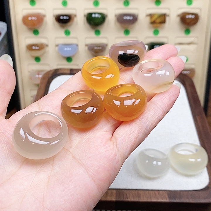 戒指未镶嵌玛瑙/玉髓