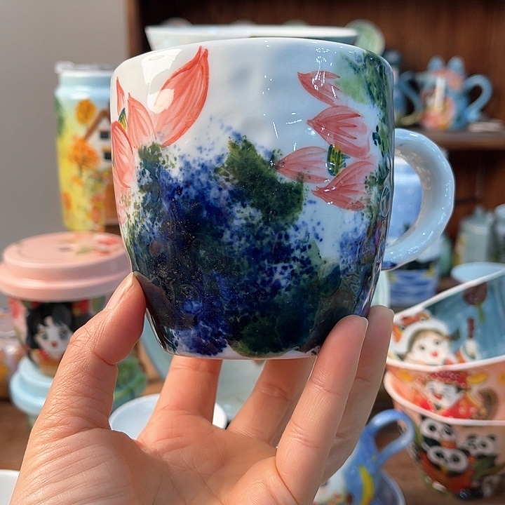 陶景德镇釉下手绘陶瓷 