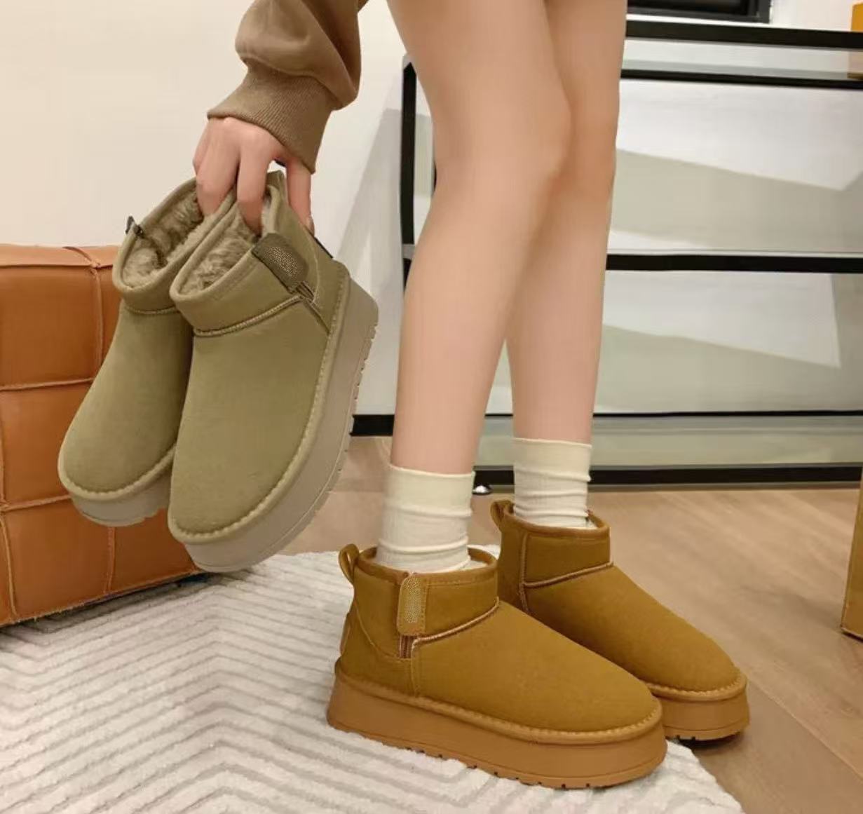 时尚雪地靴百搭女款短筒经典雪地棉女款