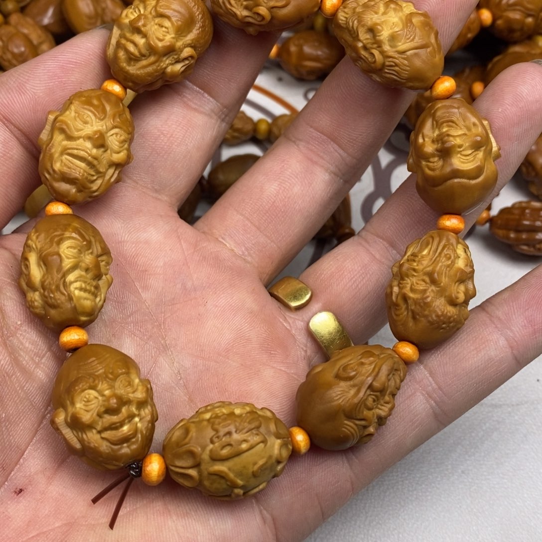 橄榄核手串/手链橄榄核橄榄核雕刻强