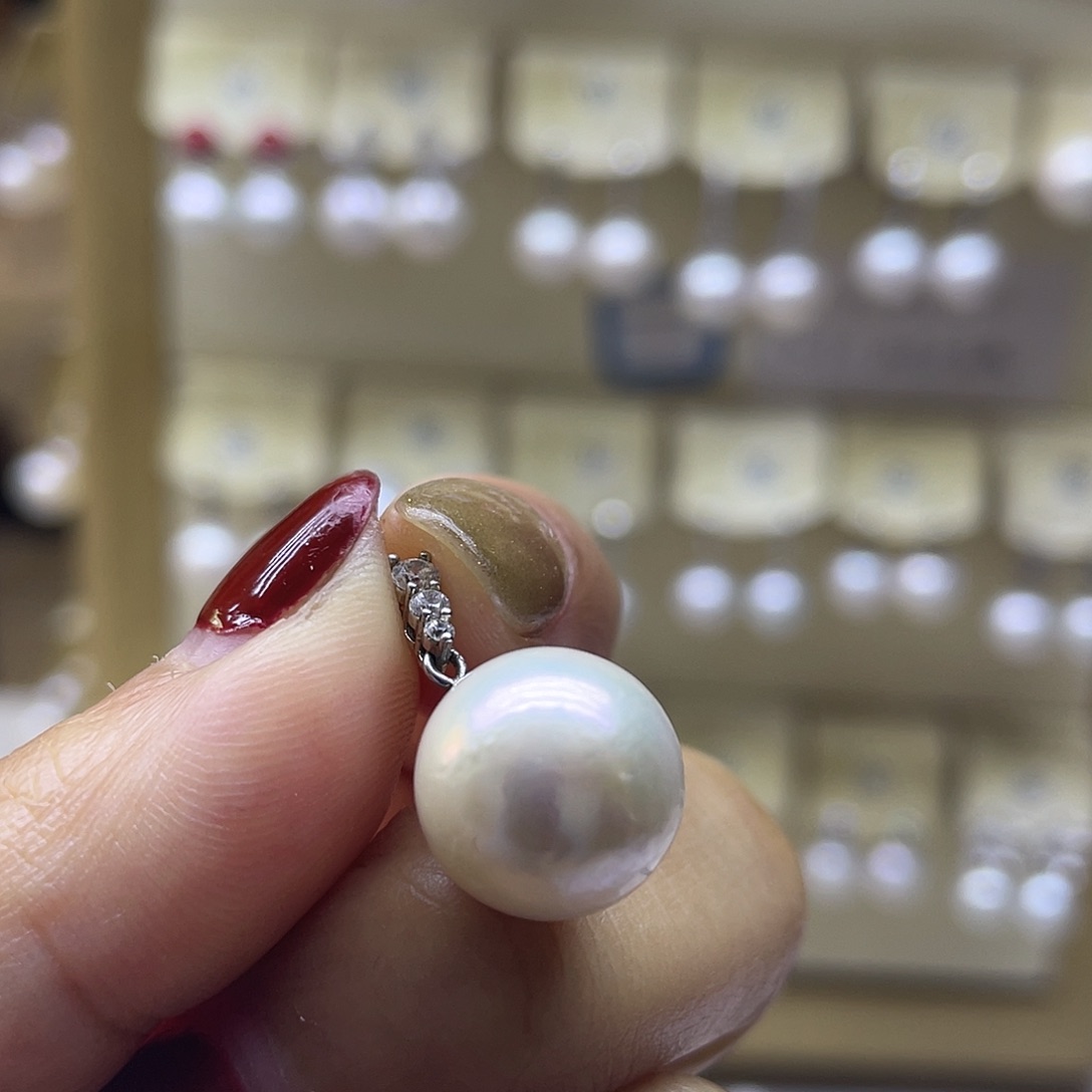 淡水珍珠颈饰银S925镶嵌