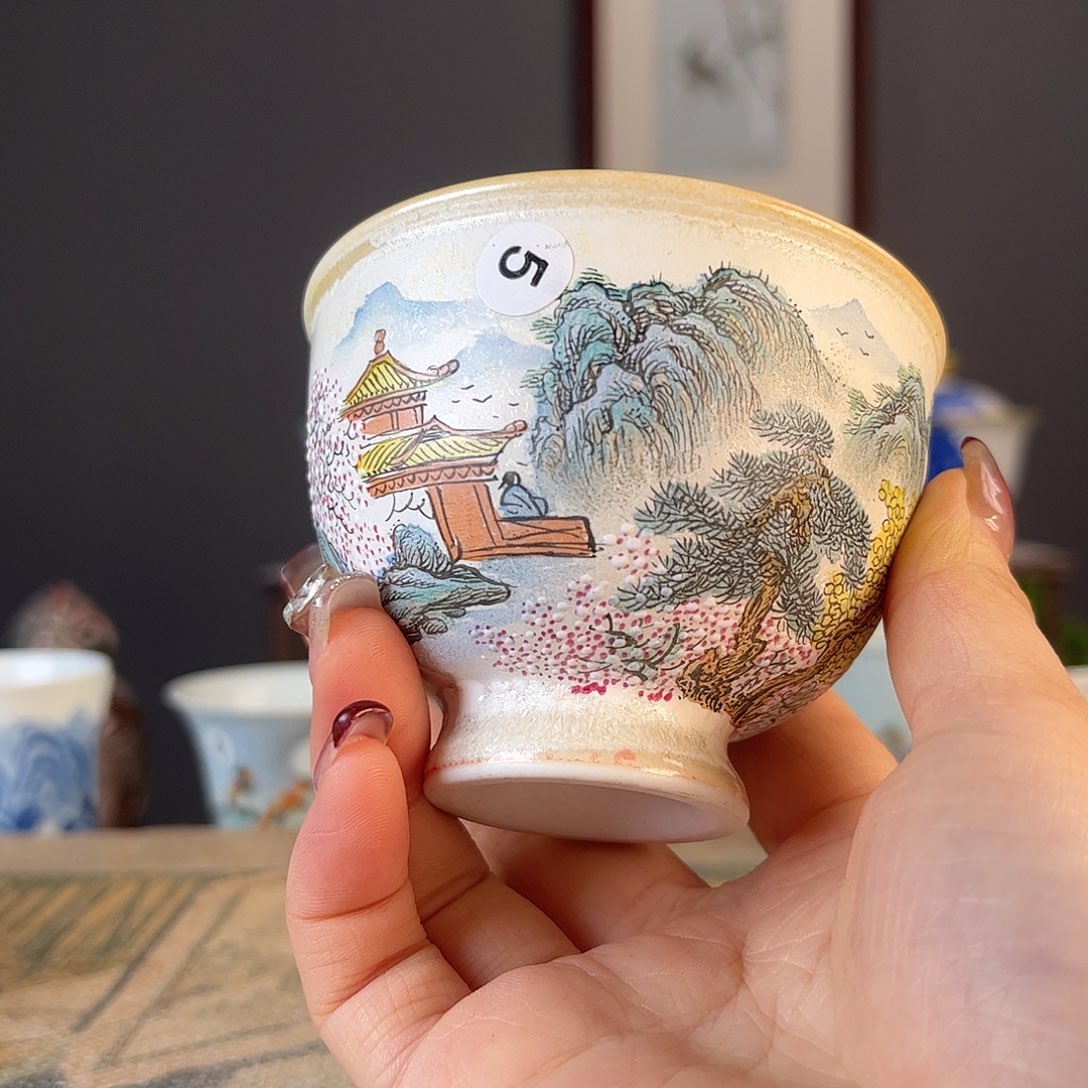 杯景德镇陶瓷茶杯多人